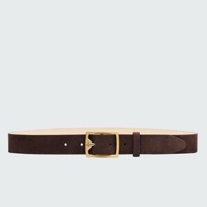 Rag & Bone Boyfriend Belt Brown Suede